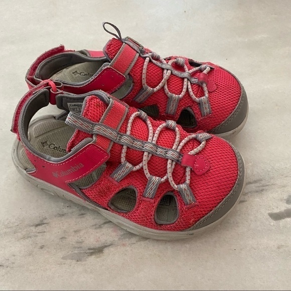 Columbia Little Pine Girls Sandals Pink 12 - Picture 1 of 7